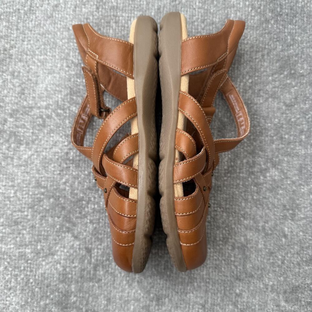 Clarks Collection Sandals Womens Size 6.5 Brown Fisherman Comfort Strappy Shoes - Picture 11 of 14